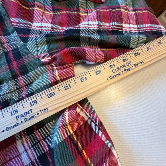 AKDMKS Akademiks Flannel Shirt Mens XL Red Green Plaid Long Sleeve - Picture 7 of 10